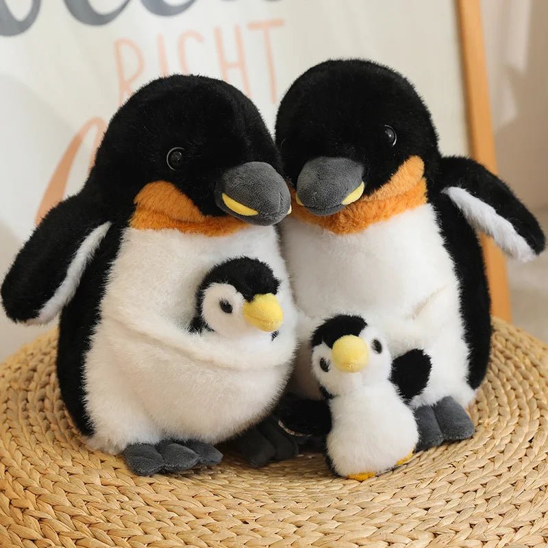 Stuffed Animals Mother and Child Koala Penguin Soft Doll Plush Throw Pillow Home Decoration Birthday Gifts Fir Girls and Boys