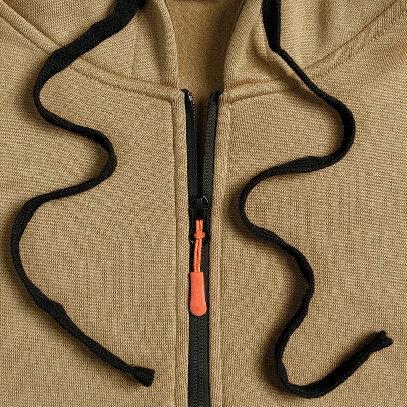 Men's Hooded Sweatshirts for Men Streetwear Autumn Winter Punk Style Tracksuit Sportswear Zip Up Hoodie Male