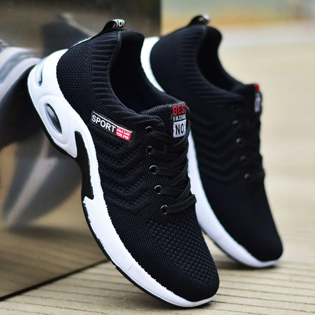 New spring trend sports men's shoes Lace-up thick sole casual breathable fashion shoes Large size Wear skid resistance
