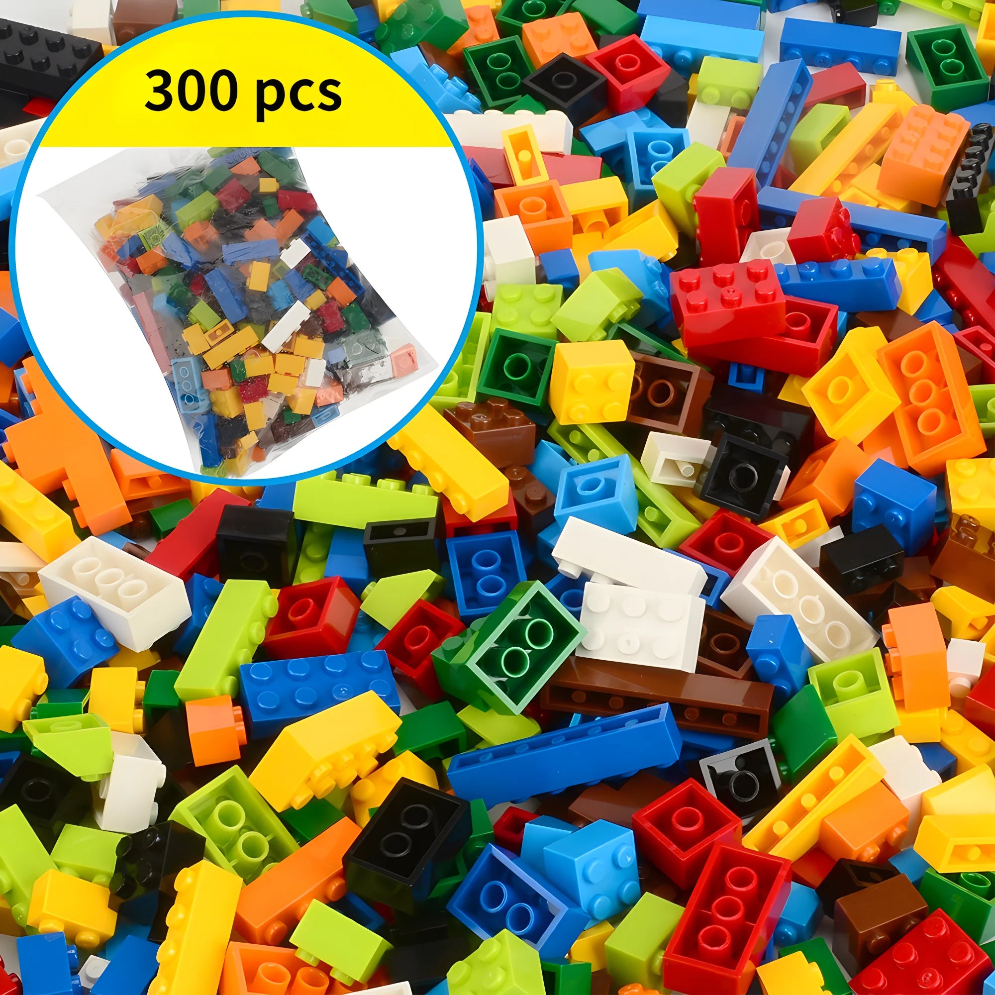 1000 Piezas de bloques de construcción creativos a granel Urban Classic Set, bloques de construcción ensamblados, regalo de cumpleaños, juguetes educativos para niños.