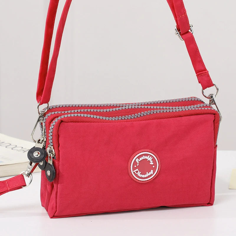 Fashion Zipper Phone Wallet Crossbody, Travel 3-in-1 Zipper Wallet