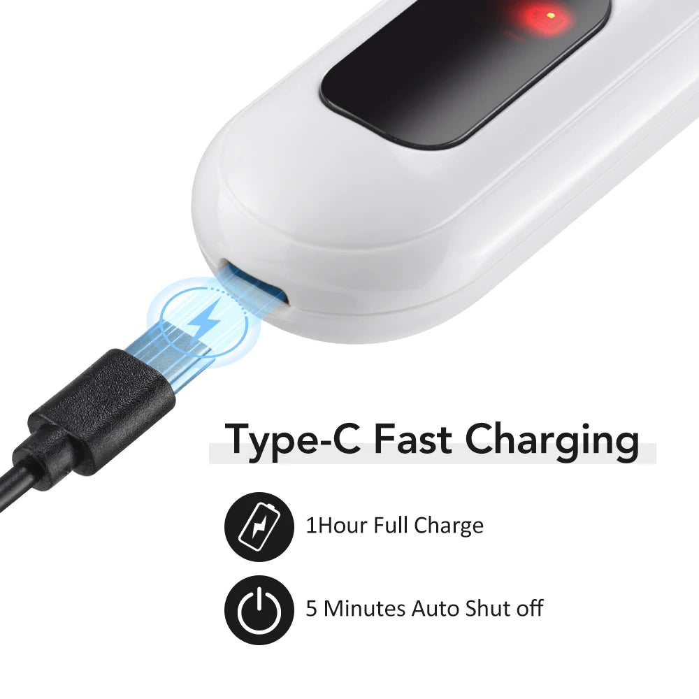 Electric Heated Eyelash Curler Rechargeable Digital Display 3 Heat Eyelash Curling Machine Long-Lasting Naturally Makeup Tool
