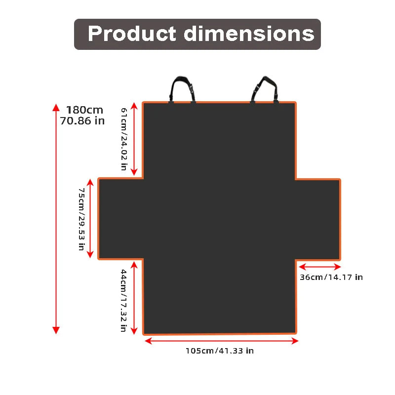 Waterproof Dog Car Seat Cover Trunk Case Dog Car Transporter Travel Mat Pad Dog Carriers Hammock For Small Medium Large Dogs