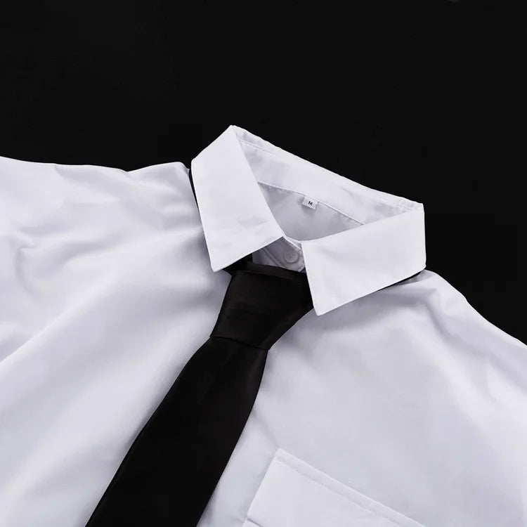 Fashion White Woman Blouse  New Elegant Lapel Long Sleeve Shirt Blusa Streetwear Chic Pocket Blusa Top Female Clothing