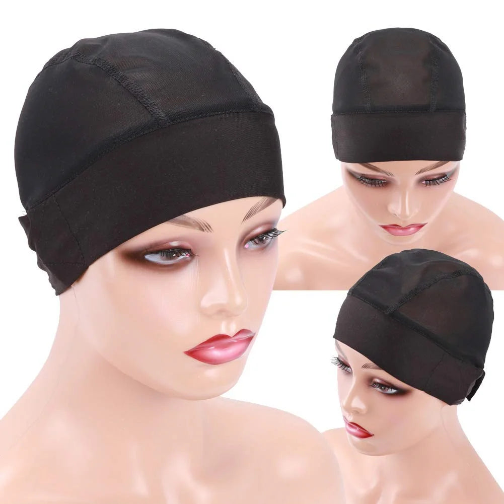 1 redecilla para peluca de malla con diadema ajustable, gorra de peluca con agarre para hacer pelucas