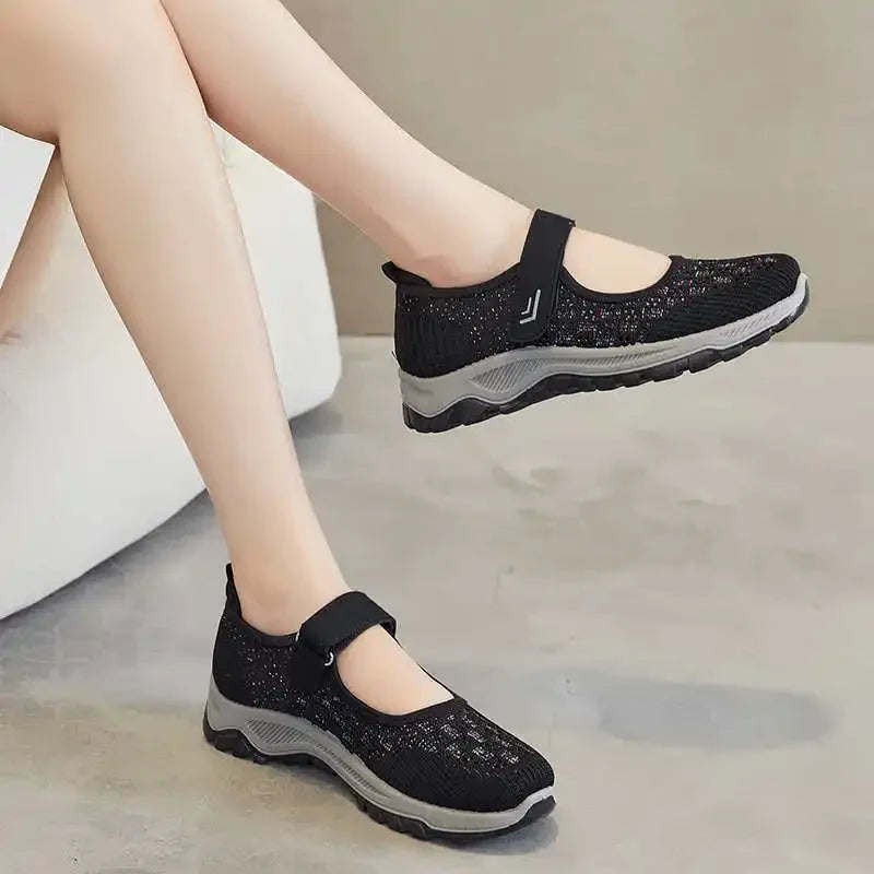 Anti Slip Moccasin Summer Shoes Women Comfortable Chunky Sneakers Retro White Boots Woman Sport Tenks Character Different