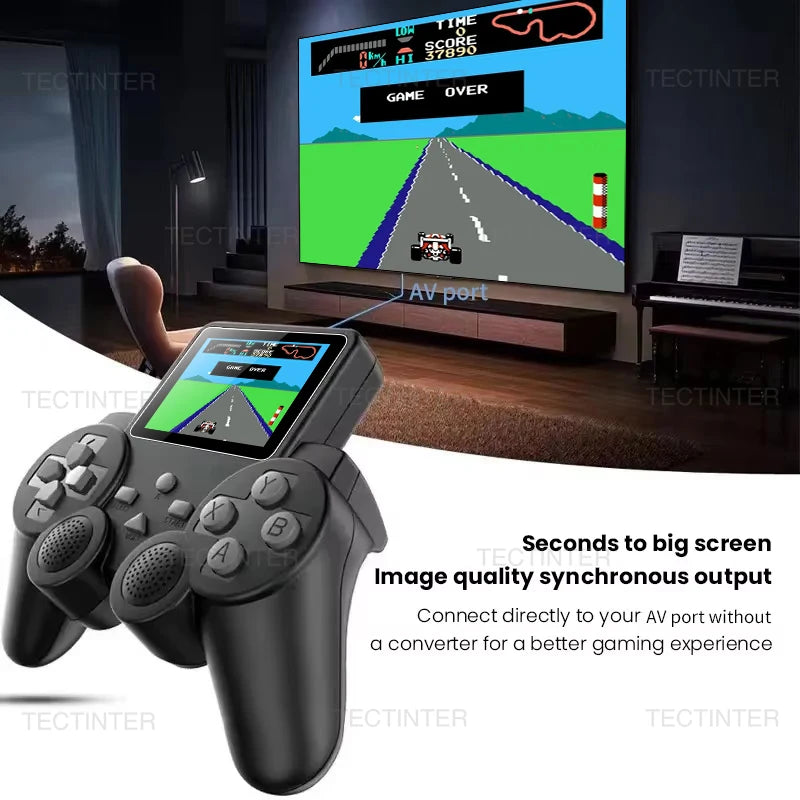S10 Portable Video Game Consoles Gamepad Controller 2.4-inch Built-in 520 Games Retro Handheld Game Player AV Output Control