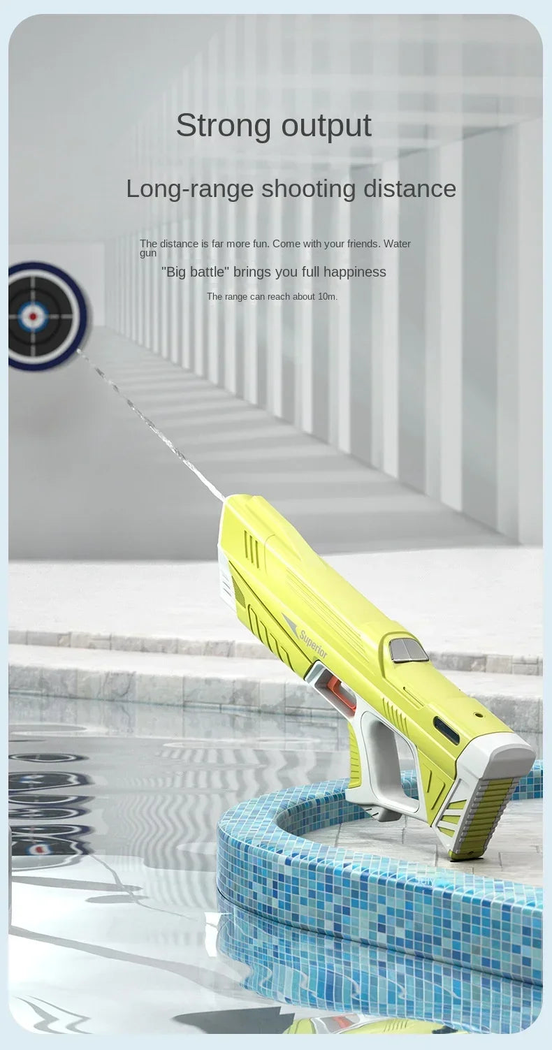 Electric Water Gun Toys Bursts Children's High-pressure Strong Charging Energy Water Automatic Water Spray Children's Toy Guns