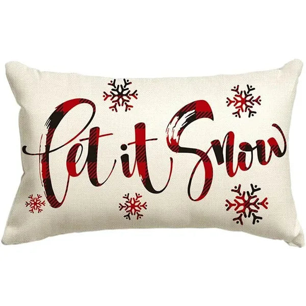 Christmas Linen Pillowcase – Cozy, Festive & Double-Sided Design