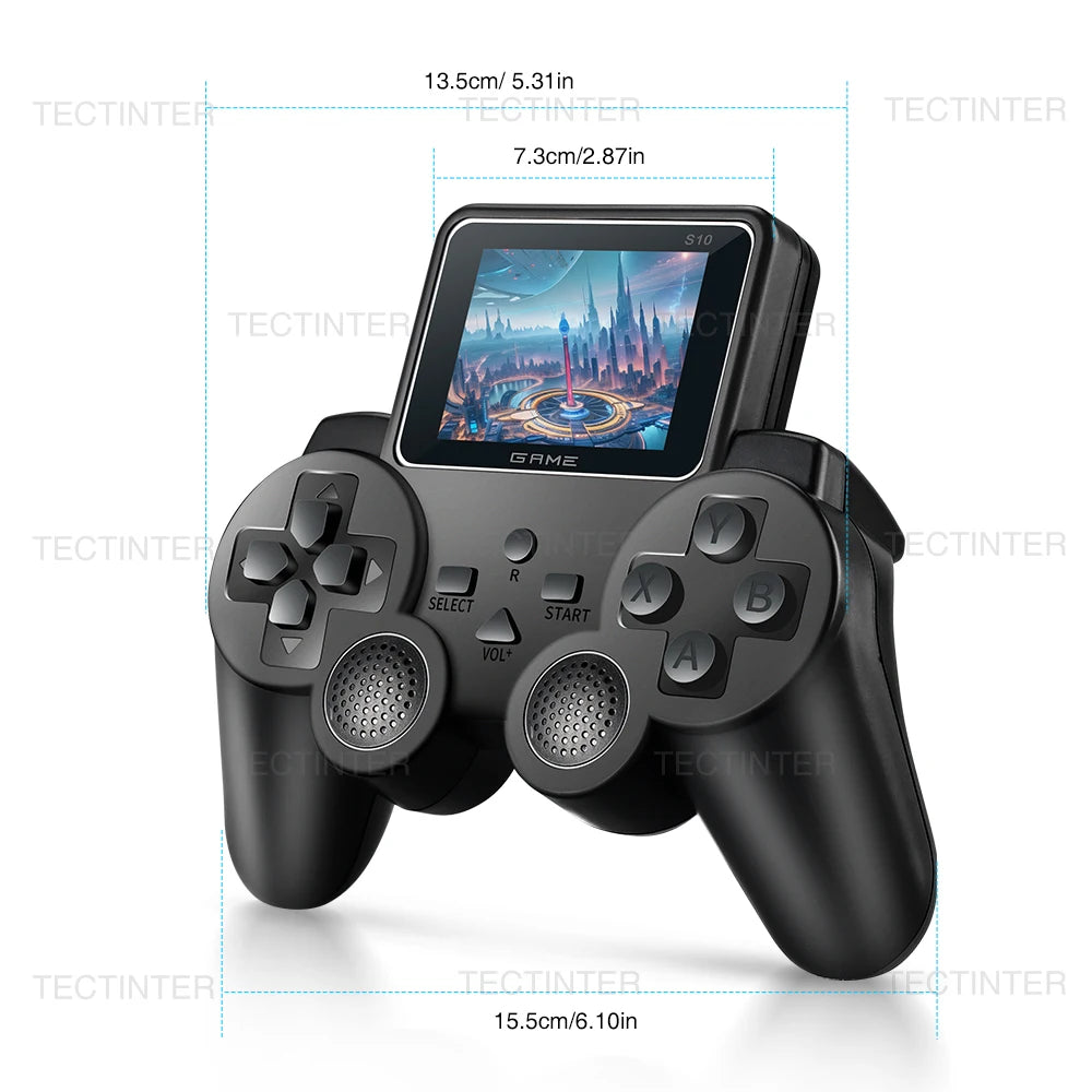 S10 Portable Video Game Consoles Gamepad Controller 2.4-inch Built-in 520 Games Retro Handheld Game Player AV Output Control