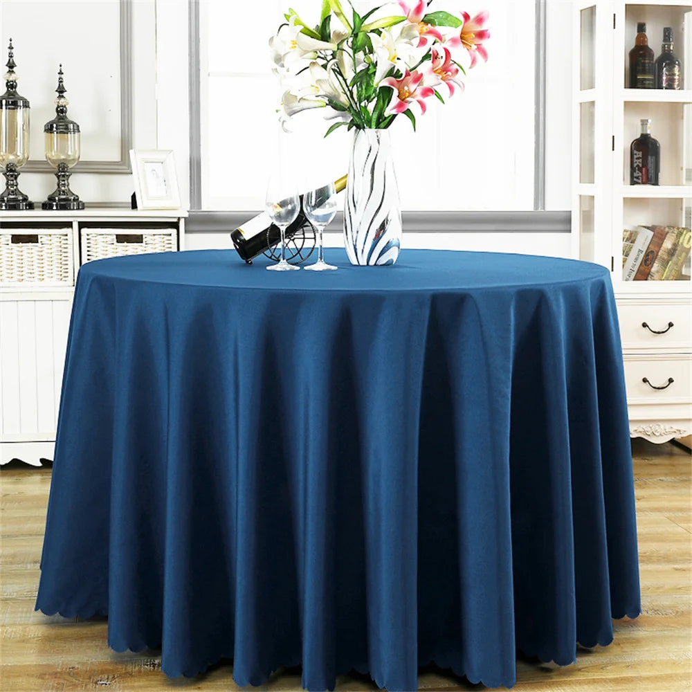 1Pcs. Solid Color Tablecloth, Round Tablecloth, 300cm Diameter, Tablecloth, Restaurant Tablecloth, Hotel Tablecloth, Hotel Tablecloth
