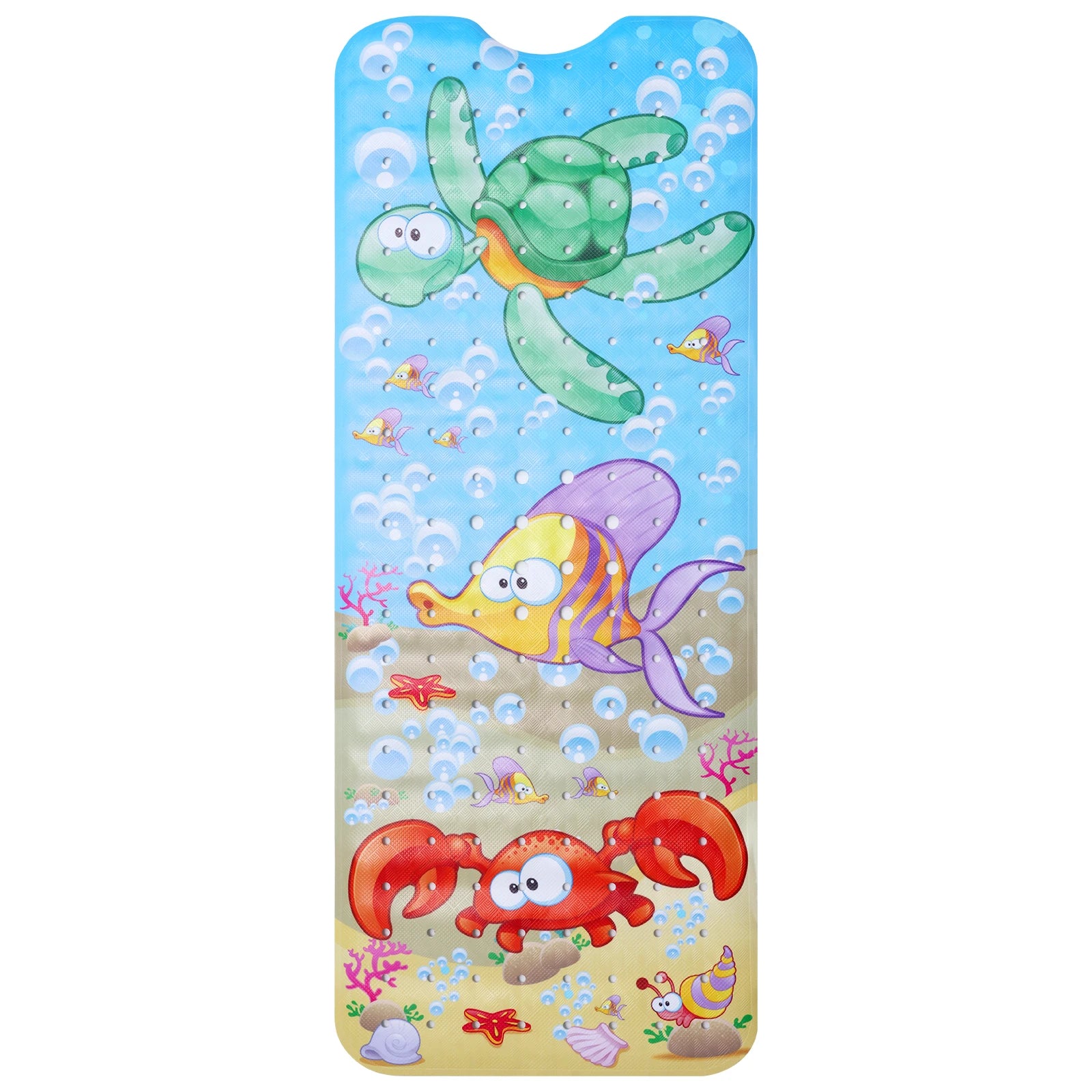 Large Cartoon Bath Mat Baby Kids Cute Sea World Anti-Slip Shower Bathtub Mats With Sucker Soft Massage Pad