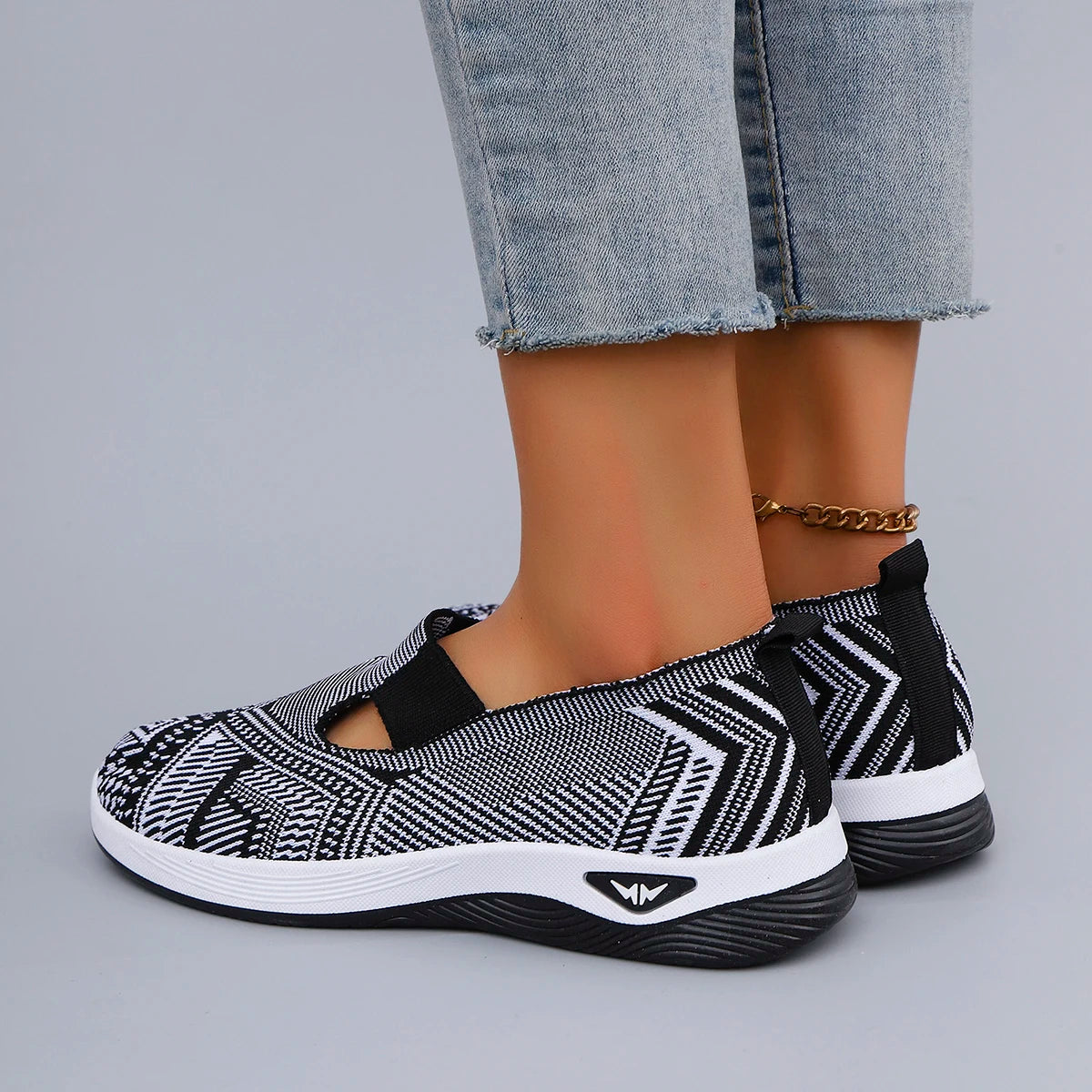 Zapatillas planas de malla transpirables de verano para mujer, zapatillas deportivas informales, liquidación envío gratis