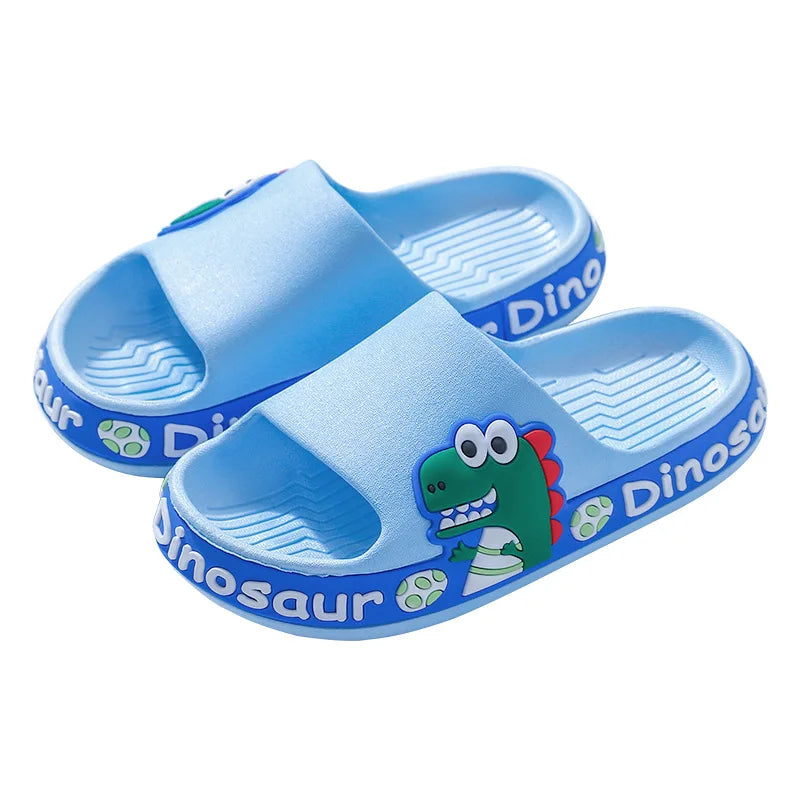 New summer children slippers Kids shoes Cartoon dinosaur slippers Soft soled anti-skid sandals kids shoes zapatos niña chausson