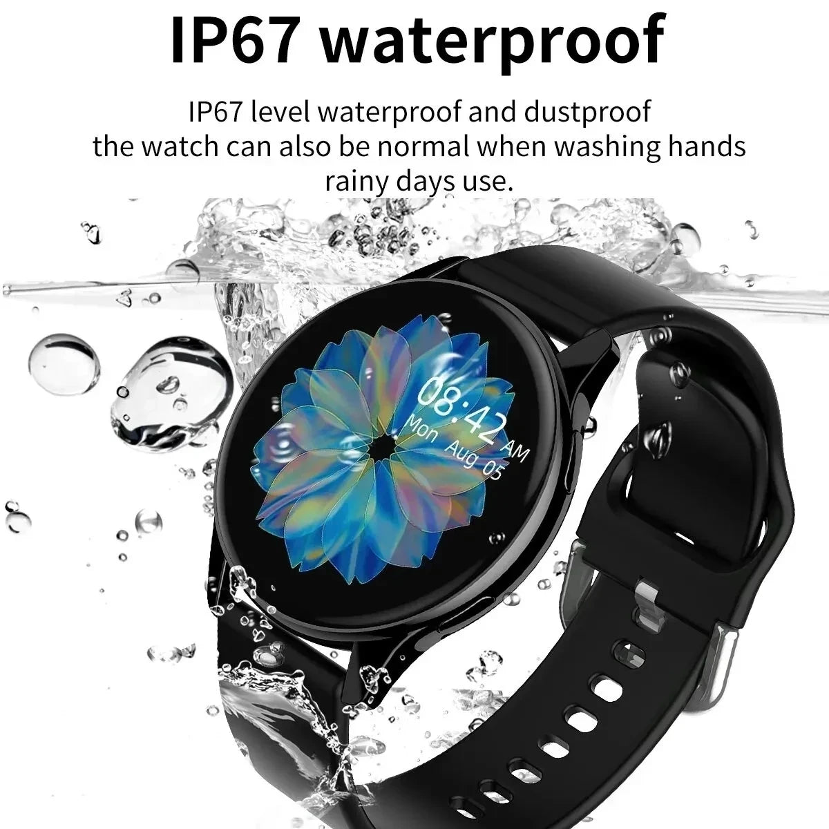 LIGE New Smart Watch Wireless Charging Smartwatch Bluetooth Calls Watches Men Women Fitness Bracelet Custom Watch Face +Box