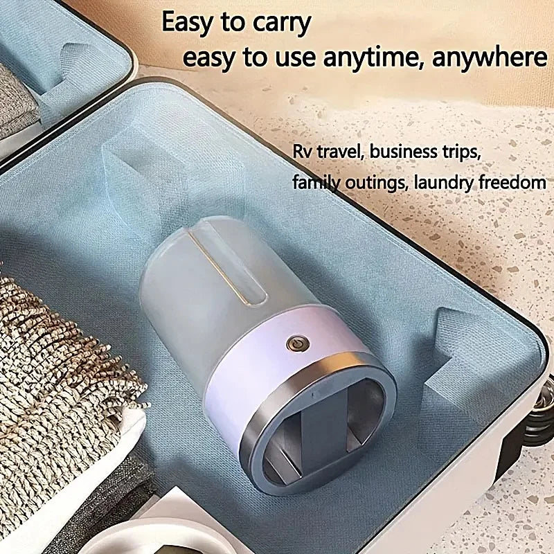 USB bærbar automatisk vaskemaskin, trenger ikke å kobles til eller monteres, liten vaskemaskin for vask av undertøy og sokker