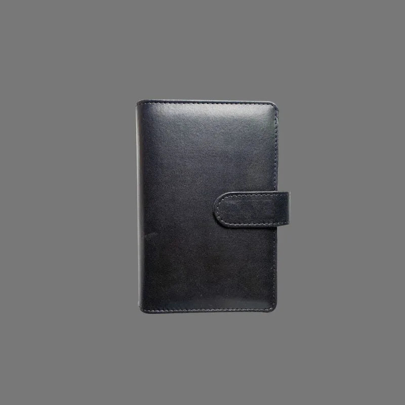 A5 A6 A7 Macaron Color 6 Ring Binder PU Clip-on Notebook Leather Loose Leaf Notebook Cover Notebooks Journal Kawaii Stationery