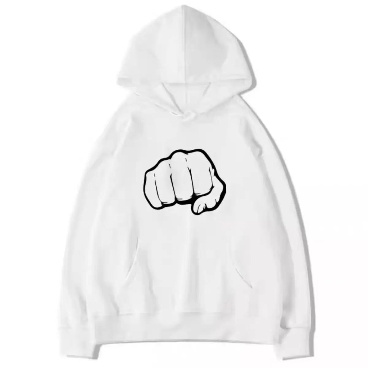 Trendy fist-printed hooded sweatshirt for autumn and winter is a versatile tops Men's hoodies women's hoodies children's hoodies