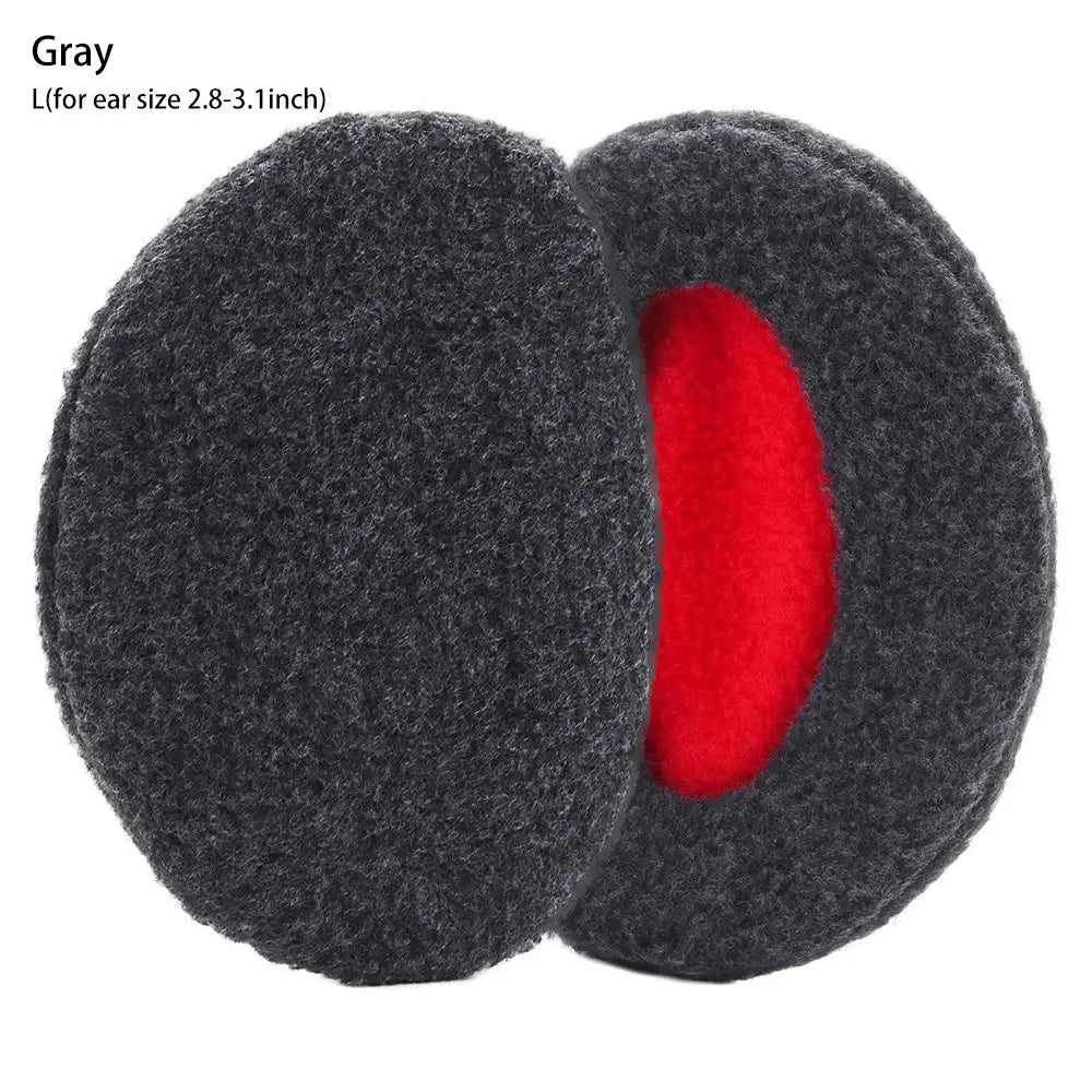 Bandless Ear Muffs Fleece Ear Muffs Thick Winter Windproof Warm Ear Covers Cold Weather Ear Warmer for Men Women