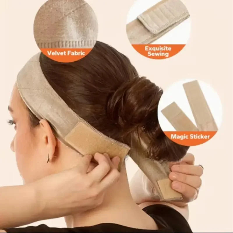 Anti-Slip Wig Grip Band, Soft Adjustable Wig Grip, Hairline Protection for Wigs, Headscarf, Hats, Easy to wear for Daily & Outdoor Casual Use, Nude
