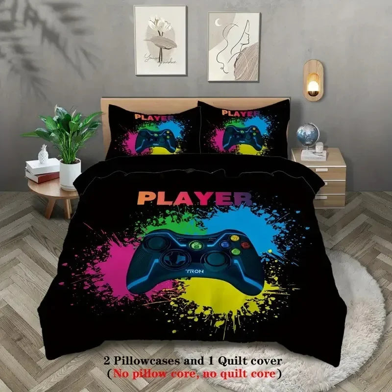 Juego de funda de edredón para jugadores
