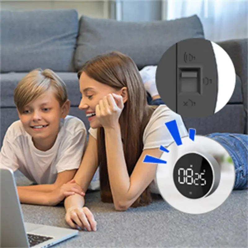 Digital kjøkkentimer Magnetisk nedtelling Kjøkkentimer med stor LED-skjerm For matlaging og for eldre og barn
