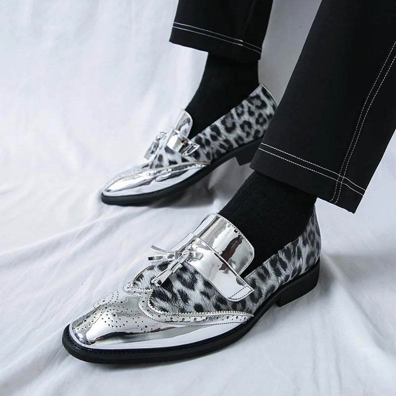 Zapatos de vestir para hombre con estampado de leopardo – Atrevidos, lujosos y hechos para destacar