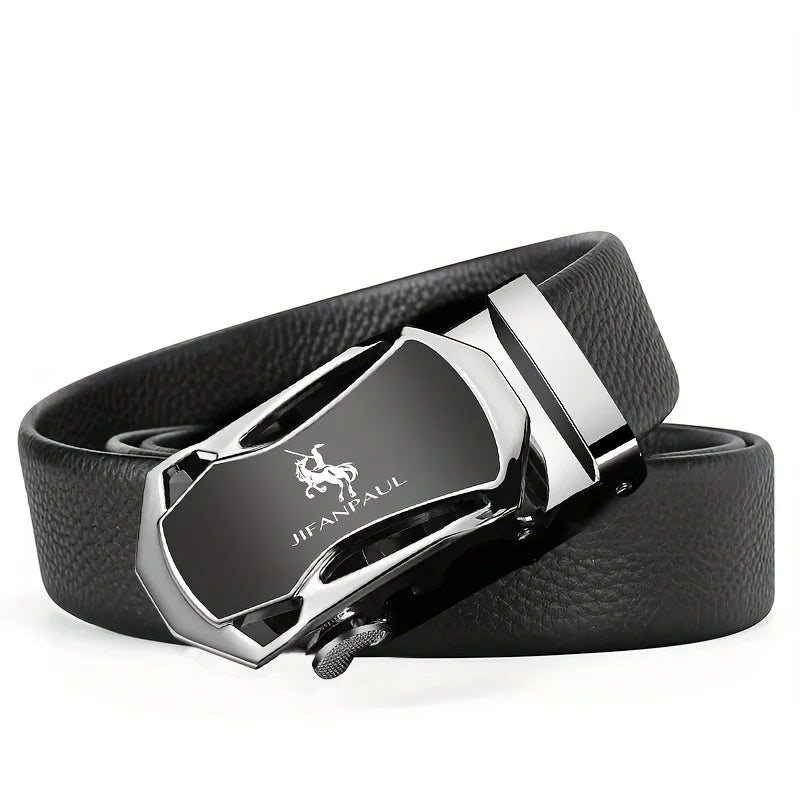 Cinturón de cuero de lujo para hombre – Elegante, duradero y perfecto para uso formal o casual