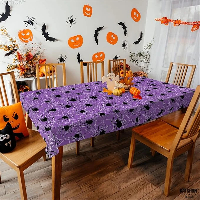 Halloween Party Decoration Table Cloth Thin Section Party Event Decoration Tablecloth Background Wall Layout Pumpkin Spider Web