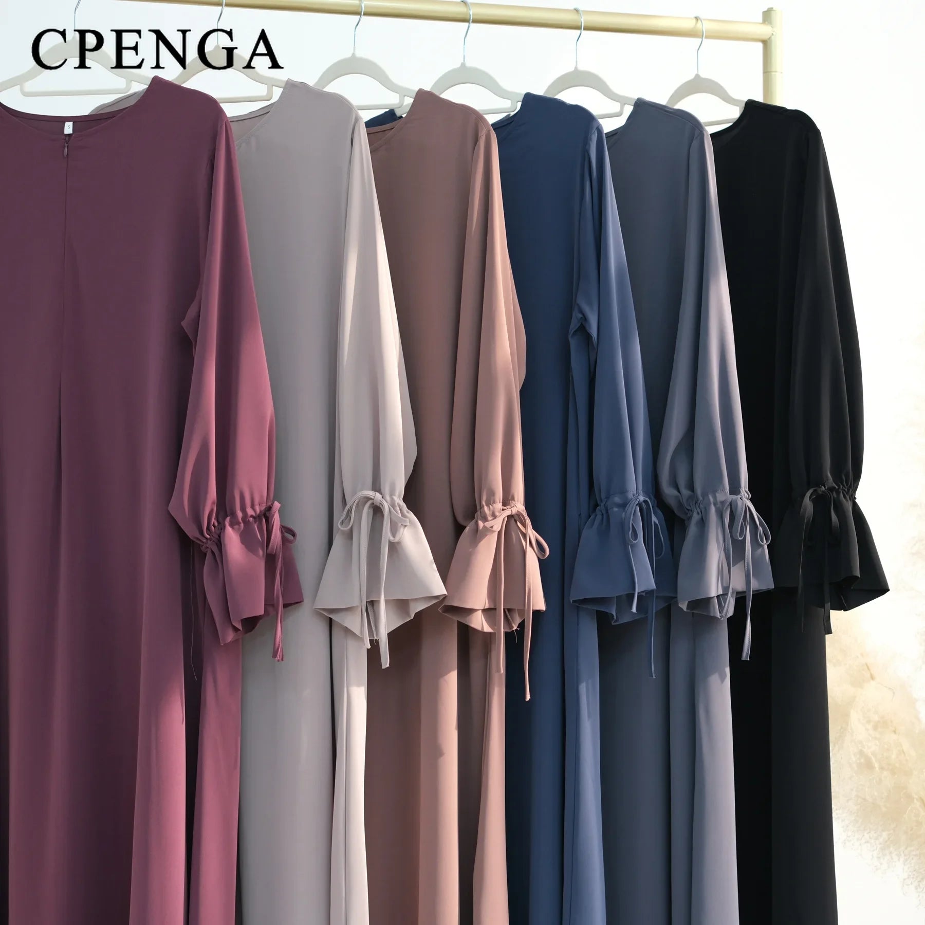 Ramadán Árabe Mujeres Musulmanas Vestido Modesto Elegante Abaya Lisa de Dubái Ropa Islámica para Iglesia Moda Turca Suelta Túnica Lisa