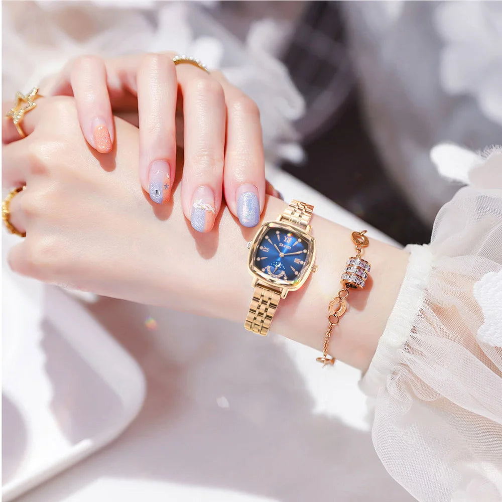 Luxury Watch for Woman Waterproof Stainless Steel Quartz Ladies Watch High Quality Women's Watches Elegant Female Clock