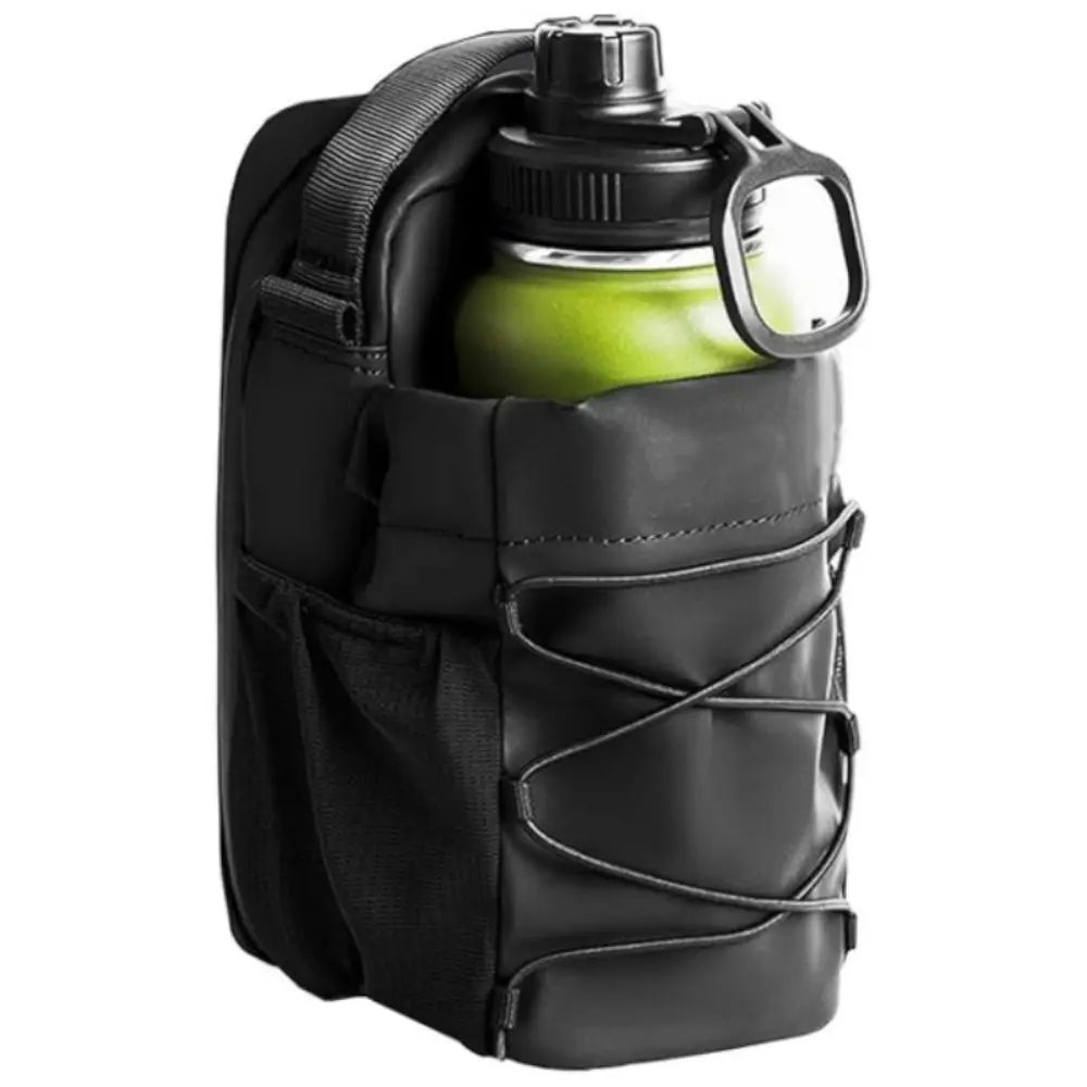 Magnetic Water Bottle Sling Bag Large Capacity Adjustable Gym Bottle Bag Multi-layer with Shoulder Strap Crossbody Sports Bag