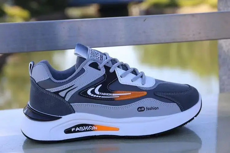 Shoes for Men Lightweight Pu Leather Casual Shoes New Men's Sneakers Fashion Men Tennis Shoes Breathable Sport Running Shoe