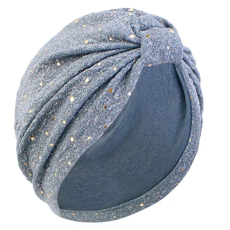 Women’s Sequin Knotted Turban – Elegant, Comfortable & Perfect for Any Occasion