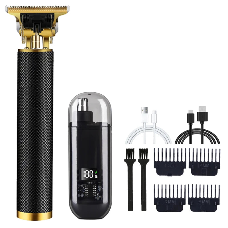 Professional hairdresser_ T9 Electric USB razor set hair salon Men's beauty tools hair trimmer, sideburn, body hair, armpit hair
