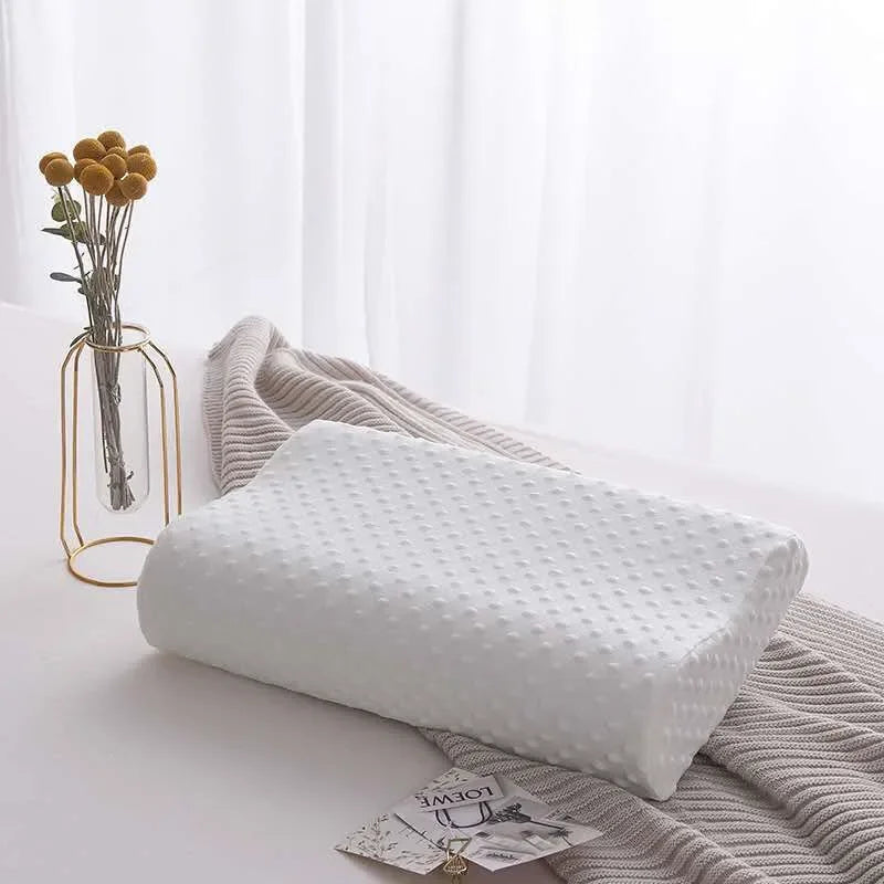 Almohada de espuma viscoelástica para dormir, almohada ajustable para dormir de lado, para alivio del dolor de cuello y hombros, almohada ortopédica contorneada JAF028