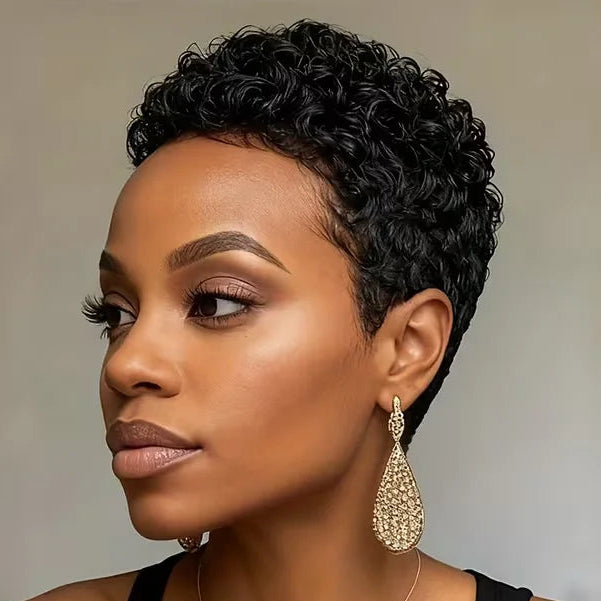 Curly Pixie Wig