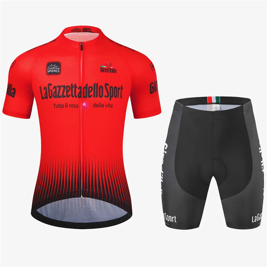 Tour Of Italy Ropa De Ciclismo Maillot Conjunto De Verano Bicicleta De Carretera De Manga Corta Ropa De Ciclismo Hombre Conjunto De Maillot Mtb Ropa Deportiva