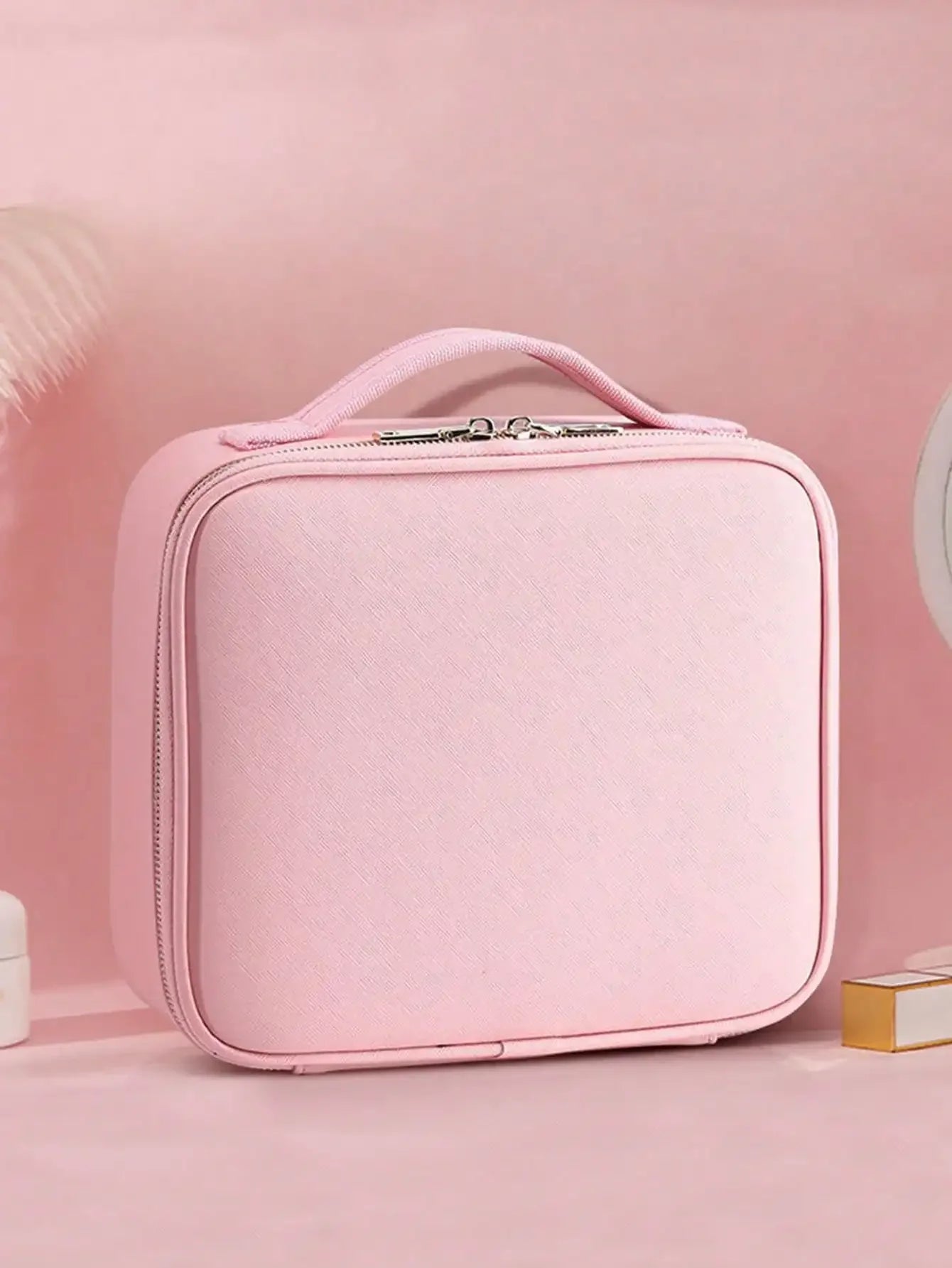 New Makeup Bag for Women Travel Waterproof Necessary Beauty Brush Embroidery Tool Storage Cosmetic Case Professional Makeup Box