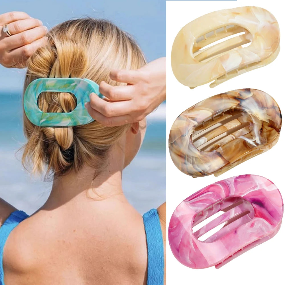 Marble Duckbill Hair Claw