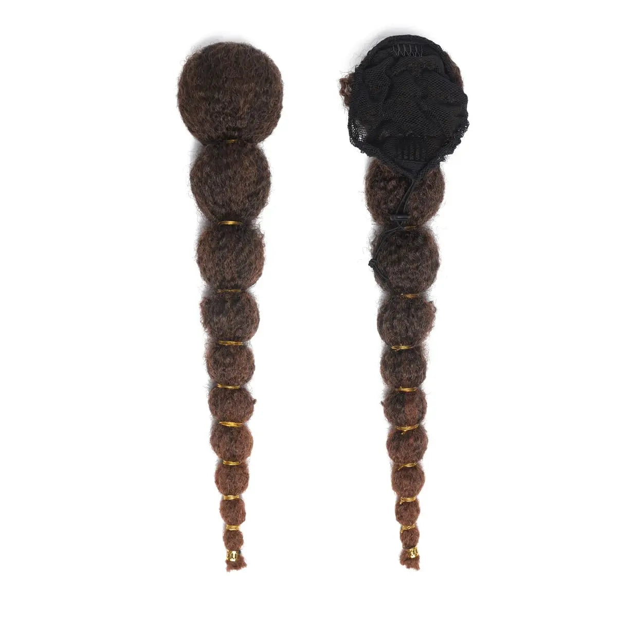 Kinky Afro Bubble Ponytail Extension for Women 18-28 Inch Long Drawstring Ponytail Natural Black Clip on Ponytails Synthetic