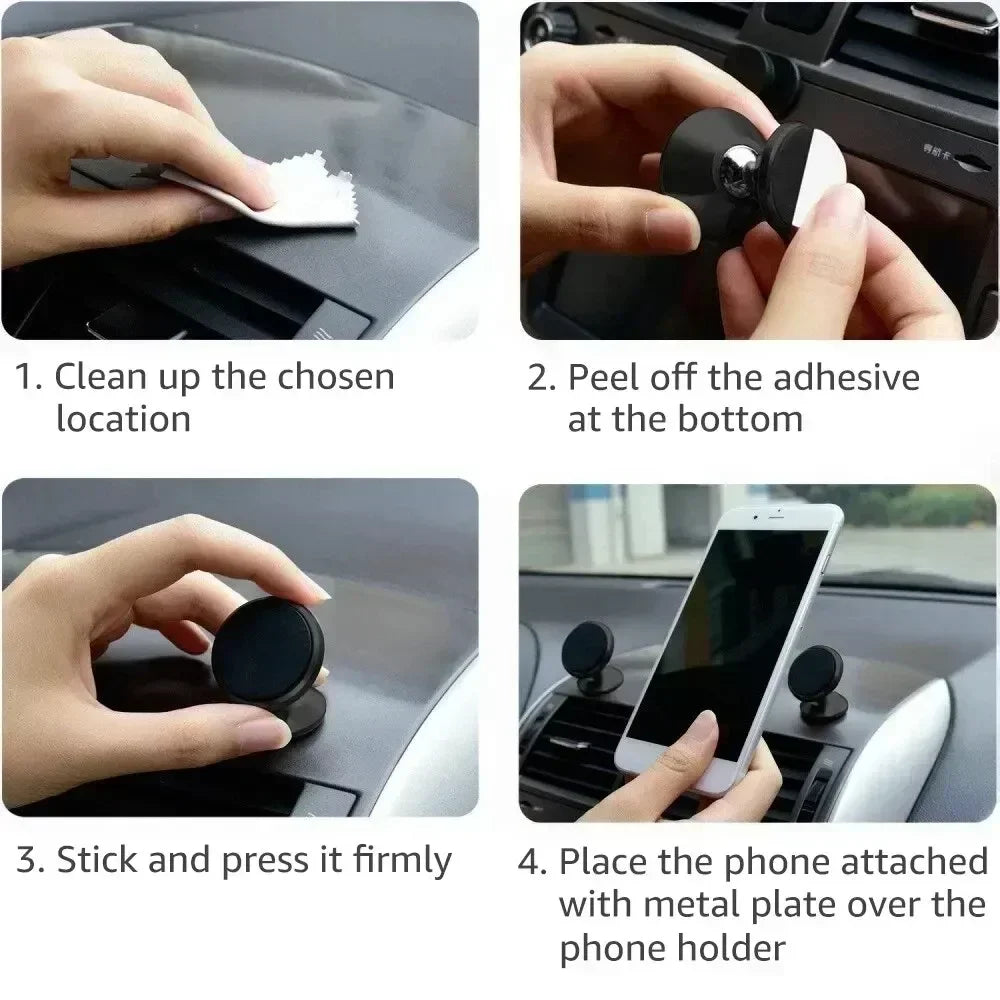 Support magnétique de téléphone portable pour voiture, support de tableau de bord pour smartphone, GPS, pour iPhone, Xiaomi, Samsung, LG
