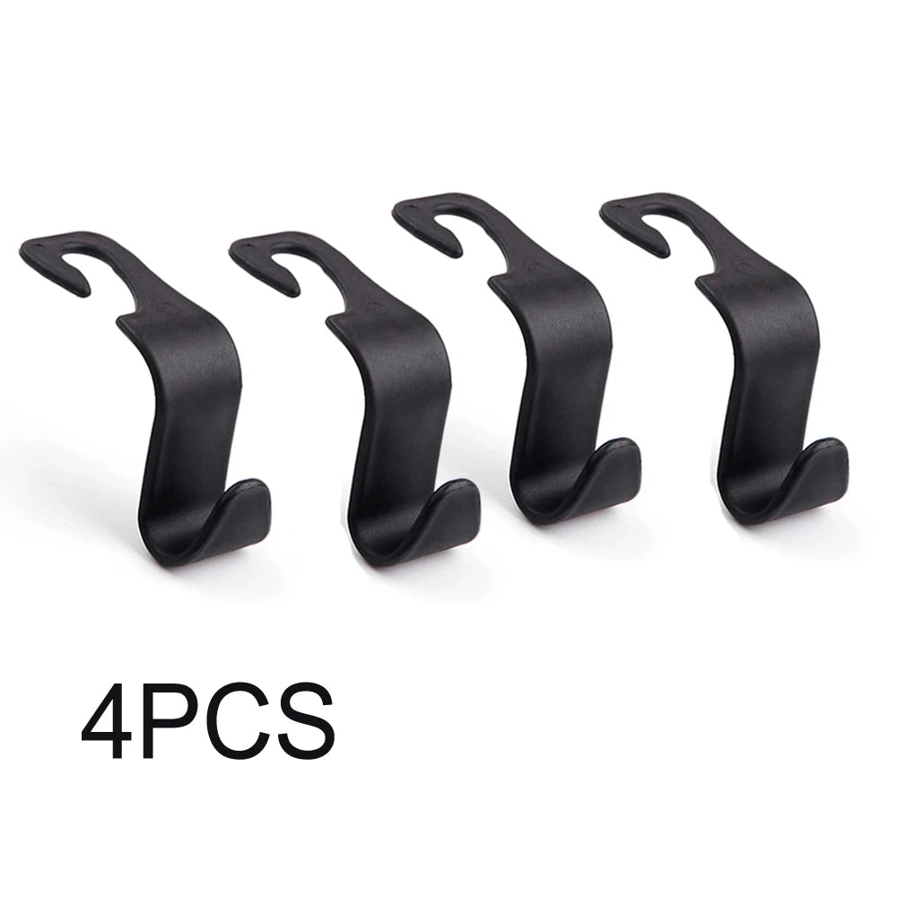 Gancho para reposacabezas de asiento de coche 4/2/1 piezas para organizador de asiento trasero de coche, colgador de almacenamiento para bolsos, carteras, ropa, abrigos