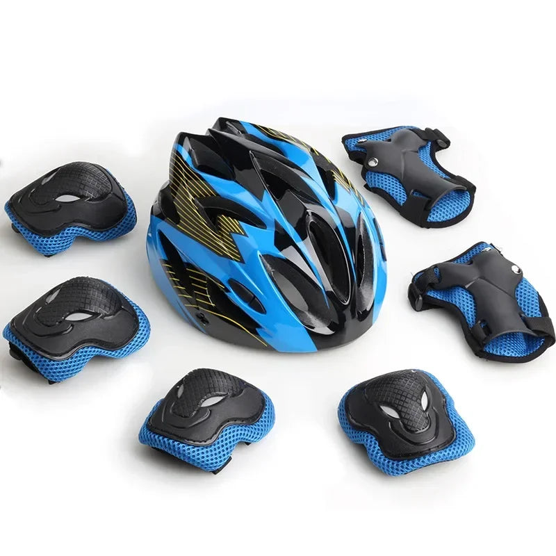 Kids Bike Helmet Knee Elbow Wrist Pads,Toddler Helmet with Protective Gear Set,for Bicycle Cycling Skateboard Scooter Skating