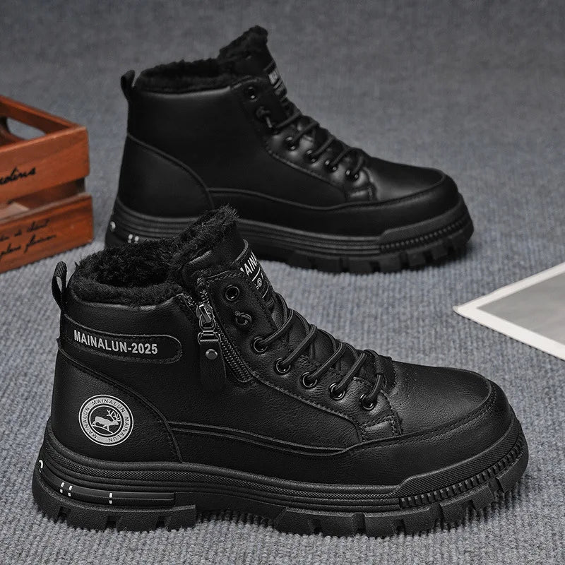 Men’s British-Style Winter Work Boots