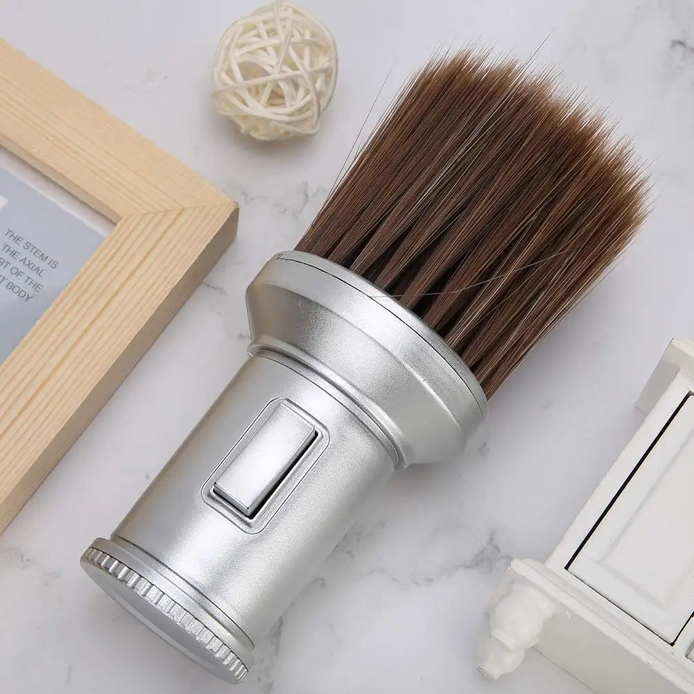 Cepillos de cuello para barrer el cabello de peluquero profesional, cepillo quita-polvo facial para peluquería, accesorio para herramientas de corte de pelo de barbería