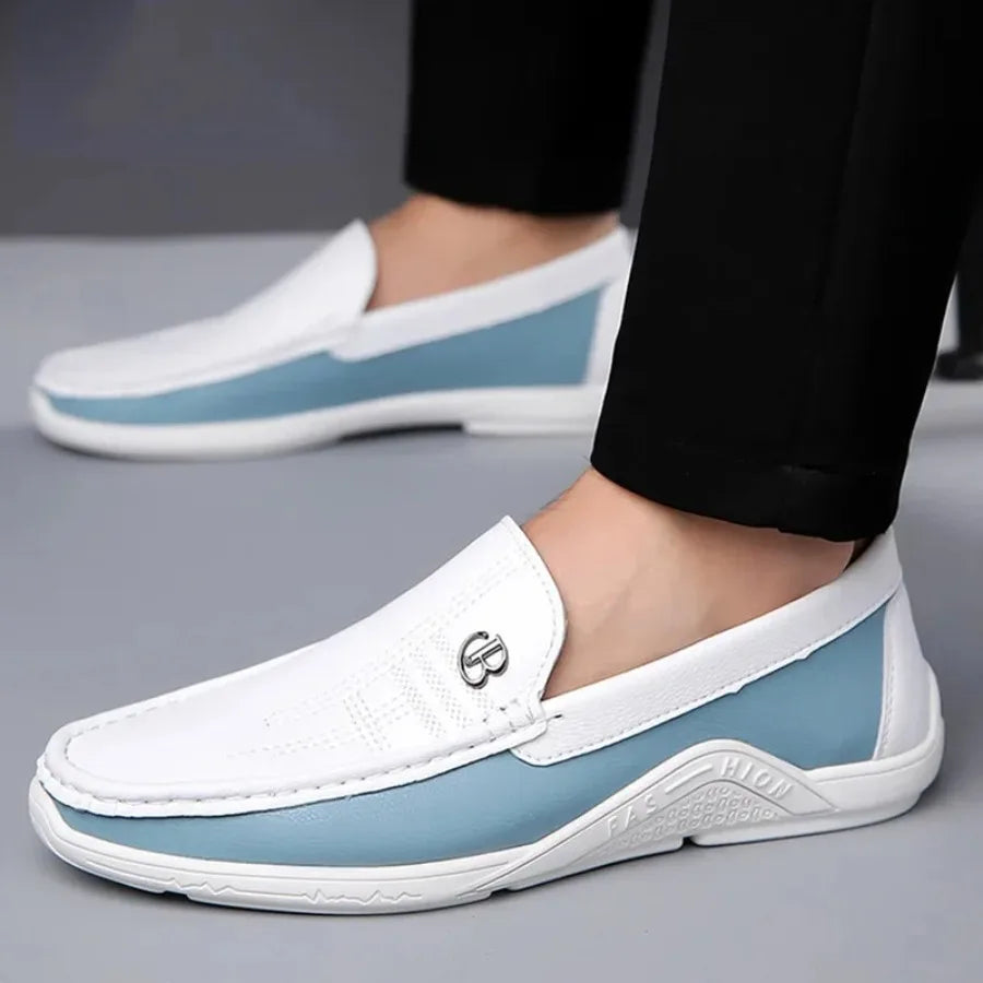 Mens Leather Shoes 2025 Casual Slip on Formal Dress Loafers Breathable Soft Flats for Male Non Slip  Office Work Shoes  sneakers