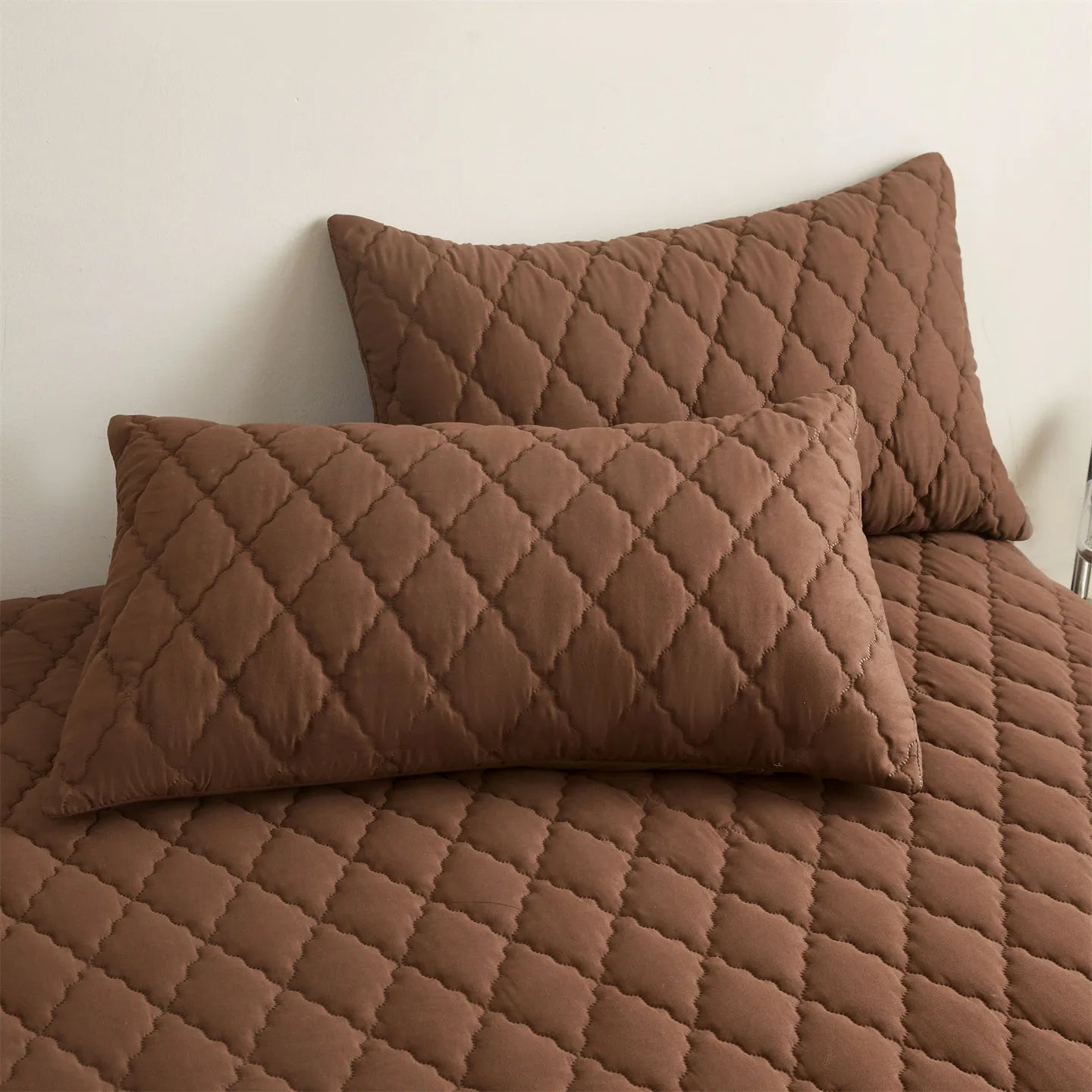 2pcs Waterproof Throw Pillowcases Envelope Soft Breathable Pillow Covers for Bed Protector 50x75cm, Grey / Blue / Green / Red