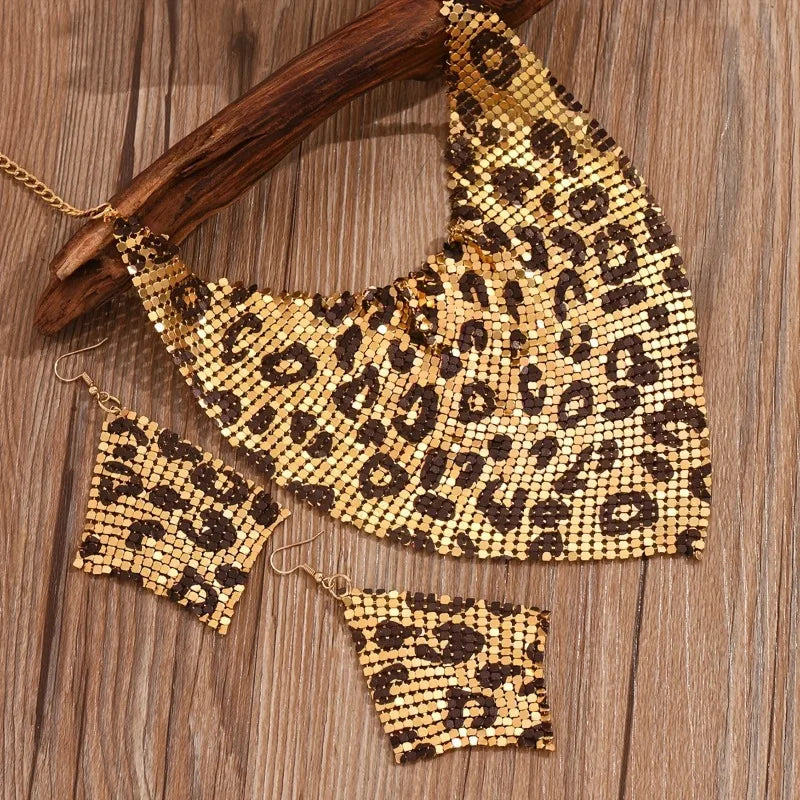 Leopard Print Jewelry Set