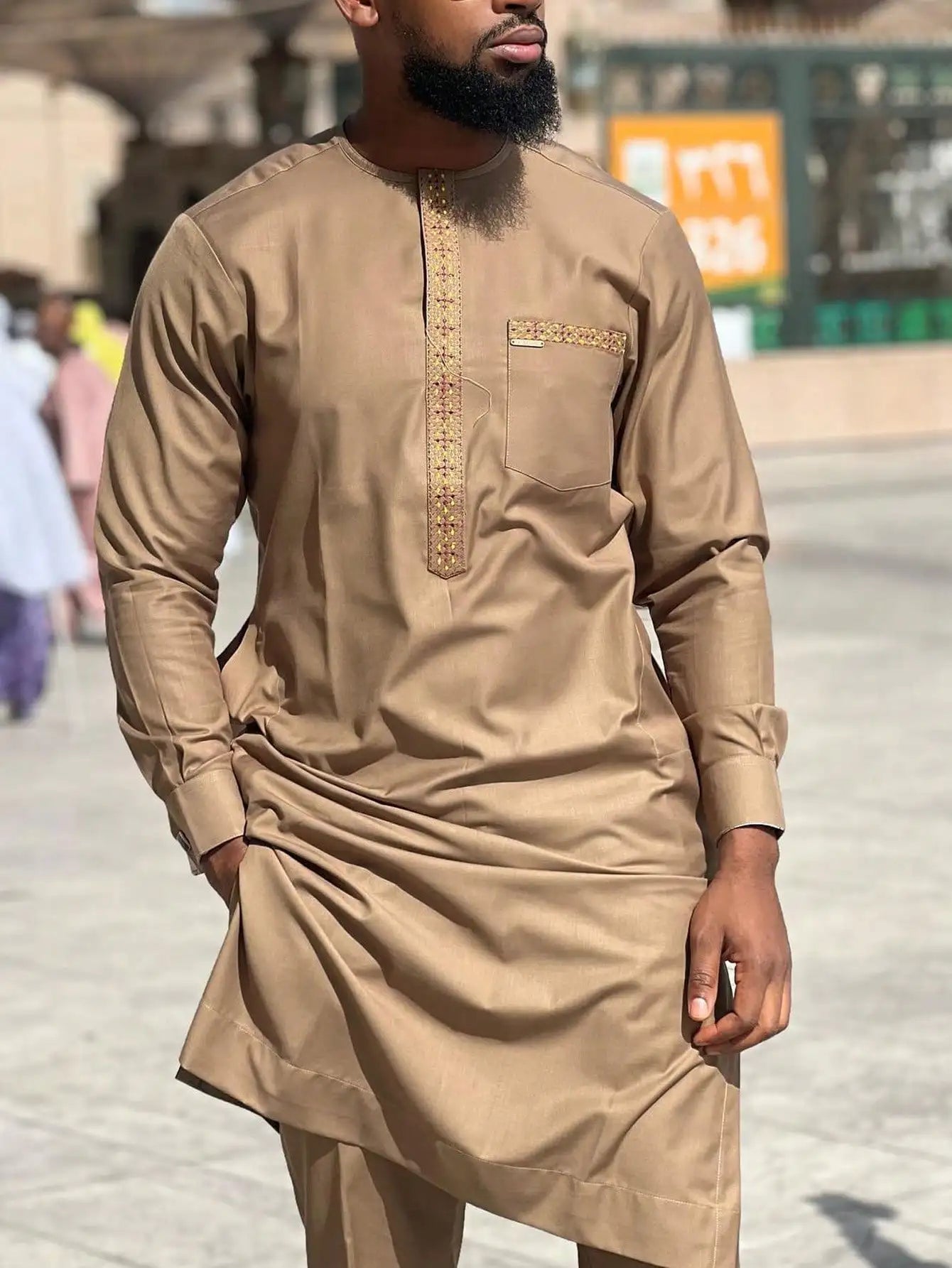 Men's traditional clothing African ethnic style men's suit 2-piece embroidered luxury suit men's casual festival wear Outfits